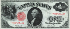 Fr. 37. 1917 $1 Legal Tender Note. Choice Uncirculated.

A bright example of this 1917 Ace.

Estimate: $200.00 - $300.00