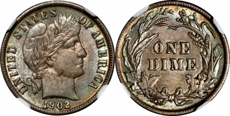 1902 Barber Dime. MS-62 (NGC).

PCGS# 4827. NGC ID: 23EJ.

Estimate: $ 125