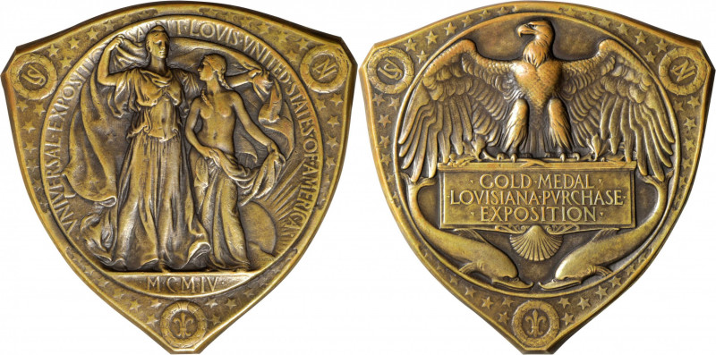 1904 Louisiana Purchase Exposition Gold-Level Award Medal. By Adolph Alexander W...