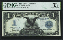 Fr. 233. 1899 $1 Silver Certificate. PMG Choice Uncirculated 63.

PMG comments "Great Embossing, Pinhole."

Estimate: $300.00 - $500.00