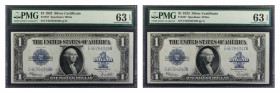 LOT WITHDRAWN

A nice pairing of consecutive 1923 Silvers, both of which are in the same grade and with EPQ qualifiers.

Estimate: $200.00 - $300....