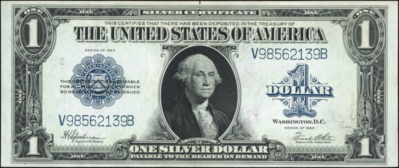 Fr. 237. 1923 $1 Silver Certificate. Choice Uncirculated.

An attractive examp...