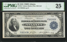 Fr. 762. 1918 $2 Federal Reserve Bank Note. Atlanta. PMG Very Fine 25.

Teehee - Burke - Pike - McCord signature combination. Thomas Jefferson is se...