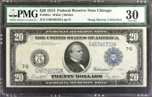 Fr. 991c. 1914 $20 Federal Reserve Note. Chicago. PMG Very Fine 30.

A Type "C" from the Doug Murray Collection with light to moderate circulation....