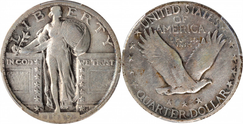 1919-D Standing Liberty Quarter. Fine Details--Cleaned (PCGS).

PCGS# 5730. NG...