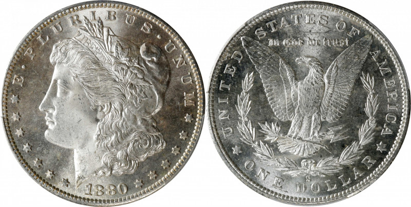 1880/79-S Morgan Silver Dollar. MS-66 (PCGS).

PCGS# 7120.

Estimate: $ 300