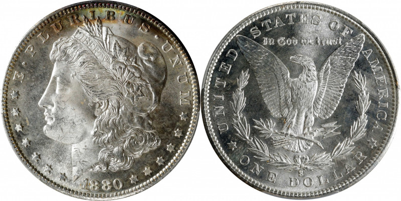 1880/79-S Morgan Silver Dollar. MS-66 (PCGS).

PCGS# 7120.

Estimate: $ 300