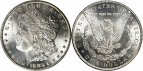 1883-CC Morgan Silver Dollar. MS-66 (PCGS). CAC.

PCGS# 7144. NGC ID: 254H.

Estimate: $ 1250