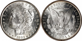 1883-CC GSA Morgan Silver Dollar. Mint State (Uncertified).

The original box and card are included.

PCGS# 518869.

Estimate: $ 300