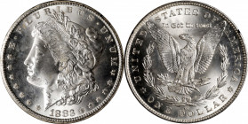 1883-CC GSA Morgan Silver Dollar. Mint State (Uncertified).

The original box and card are included.

PCGS# 518869.

Estimate: $ 300