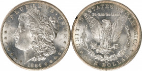 1884-CC GSA Morgan Silver Dollar. MS-64 (NGC).

The original box and card are included, the lid of the box detached from the base.

PCGS# 518872. ...