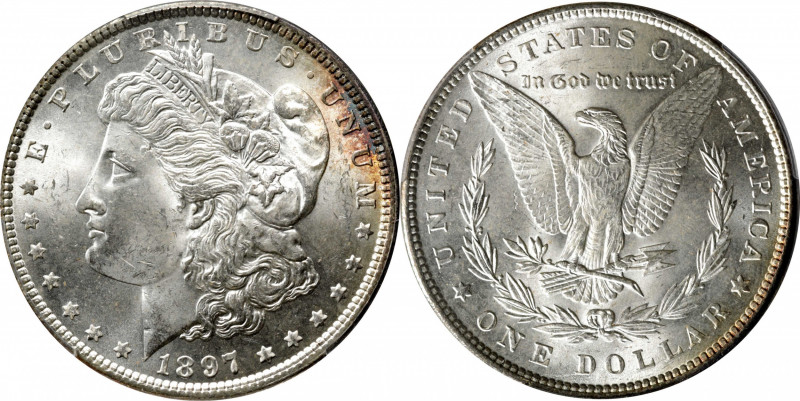 1897 Morgan Silver Dollar. MS-64 (PCGS).

PCGS# 7246.

Estimate: $ 100