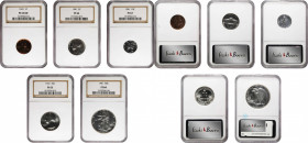 1941 Proof Set. (NGC).

All examples are individually graded an encapsulated by NGC. Included are: Lincoln cent, Proof-63 RD; Jefferson nickel, Proo...