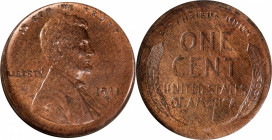 1911-S Lincoln Cent--Broadstruck--MS-63 BN (NGC).

Estimate: $ 600