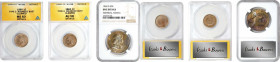 Lot of (3) Certified Indian Cents and Franklin Half Dollars.

Included are: Indian Cents: 1860 Rounded Bust, MS-60 Details--Cleaned (ANACS); 1860 Ro...