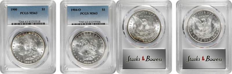 Lot of (2) 20th Century Morgan Silver Dollars. MS-63 (PCGS).

Included are: 19...