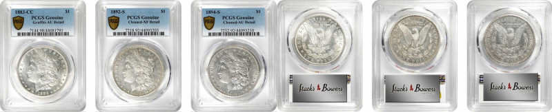 Lot of (3) Mintmarked Pre-1921 Morgan Silver Dollars. (PCGS).

Included are: 1...