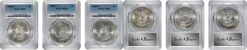 Lot of (3) Mint State New Orleans Mint Morgan Silver Dollars. (PCGS).

Include...