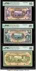 Bolivia Banco Central 50; 100; 500 Bolivianos 20.7.1928 Pick 123s; 125s; 126s Three Specimen PMG Gem Uncirculated 65 EPQ; Superb Gem Unc 68 EPQ; Gem U...