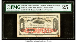 British North Borneo British North Borneo Company 1 Dollar 1.1.1936 Pick 28 PMG Very Fine 25. Rust is noted on this example.

HID09801242017

© 2022 H...