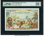 Chad Banque Des Etats De L'Afrique Centrale 5000 Francs 1.1.1980 Pick 8 PMG Choice About Unc 58 EPQ. 

HID09801242017

© 2022 Heritage Auctions | All ...