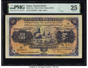 Egypt National Bank of Egypt 50 Pounds 7.12.1944 Pick 15c PMG Very Fine 25. Minor repairs are noted on this example.

HID09801242017

© 2022 Heritage ...