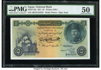 Egypt National Bank of Egypt 5 Pounds 1951 Pick 25b PMG About Uncirculated 50. 

HID09801242017

© 2022 Heritage Auctions | All Rights Reserved