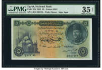 Egypt National Bank of Egypt 5 Pounds 1951 Pick 25b PMG Choice Very Fine 35 Net. A split repair is noted on this example.

HID09801242017

© 2022 Heri...