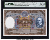 Hong Kong Hongkong & Shanghai Banking Corp. 500 Dollars 11.2.1968 Pick 179e KNB71 PMG Choice Uncirculated 63 EPQ. 

HID09801242017

© 2022 Heritage Au...