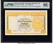 Hong Kong Hongkong & Shanghai Banking Corp. 1000 Dollars 31.3.1983 Pick 190e KNB77 PMG Gem Uncirculated 66 EPQ. 

HID09801242017

© 2022 Heritage Auct...