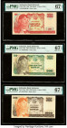 Indonesia Bank Indonesia 100; 500; 1000 Rupiah 1968 Pick 108a; 109a; 110a Three Examples PMG Superb Gem Unc 67 EPQ (3). 

HID09801242017

© 2022 Herit...