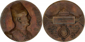 Egypt Bronze Medal International Geographical Conference 1925 
Cairo, bronze medal, 1925, by S. E. Vernier, uniformed bust r., wearing fez, rev. Egyp...