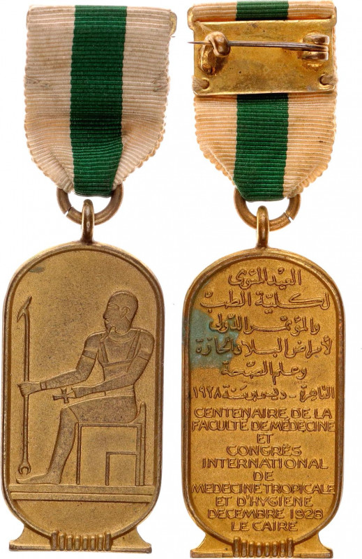 Egypt International Congress of Medicine 1928 
Brass; Centenary of the Faculty ...