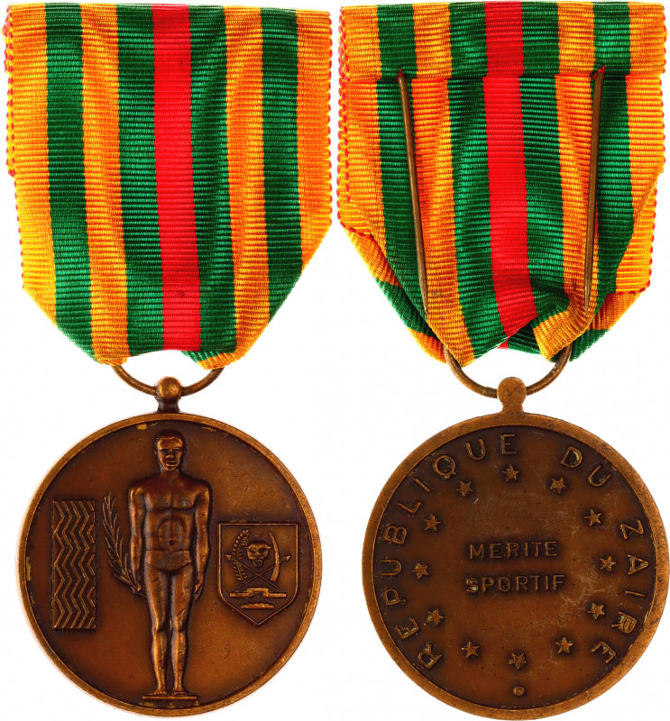 Zaire Medal for Merits in Sport 
Bronze; Merite Sportif; UNC