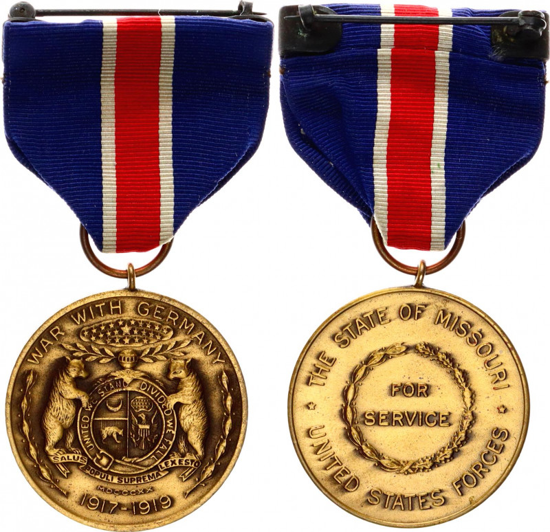 United States State Of Missouri War With Germany Medal To United States Forces 1...