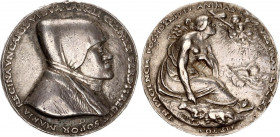 Austria Silver Historical Medal 1558 - 1564
Ferdinand I. 1558-1564; AR original casting medal o.J., (c. 1549 by the Vienna stamp cutter Andreas Hartm...