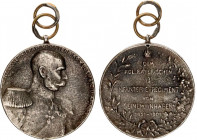Austria Gift Medal of the Emperor to his Bavarian 13 Infantry Regiment for the 50th Anniversary 1901 
Silver; without ribbon