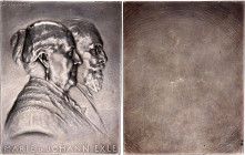 Austria Silver Plaquette Marie and Johann Exle 1907 (ND)
Silver (.900) 107.97g 55x70 mm.; By St. Schwartz