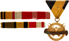 Austria - Hungary Military Veterans Medal of Donawitz & 2 Medals Bars