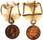 Bulgaria Medal for Merit 1908 -1918
Barac# 27; Bronze; with original ribbon