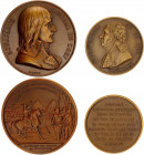 France 2 Medals Dedicated to the Campaign in Egypt 1798 - 1800
Ess.769 - The Conquest of Egypt & Bramsen 52. Julius 821. TNR 77.13 - Assassination of...