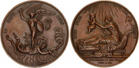 France Medal Commemorating the Birth of Henri V 1820 
Louis XVIII (1814-1824); Opus: Gayrard, Ø 38 mm 29.43 g.