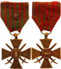 France War Cross 1914 - 1918
Barac# 372; Bronze; with original ribbon; with bronze star clasp by regiment or brigade