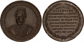 Great Britain Medal Charles George Gordon 1884 
Zinc 33.24 g., 45 mm.; W.O. Lewis, Birmingham, 1884, bust of C.G. Gordon, the latest Christian martyr...
