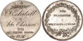 Sweden Military Academy Medal 1820 
Hildebrand 2. 258, 39; Silver