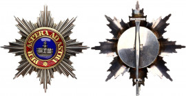 German States Mecklenburg - Schwerin Order of Wendish Crown Breast Star for Grand Cross Collectors Copy
Silber/Gold 57g.; High quality сollectors сop...