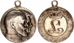 Germany - Empire Bavaria Medal Golden Wedding Anniversary of Ludwig III and Maria Theresa 1918 
TERISSE p.336; Silver 5.85 g., 22 mm.; With eyelet