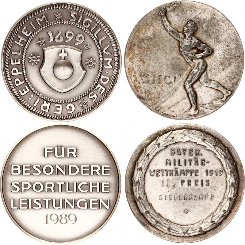 Germany - Weimar Republic Lot of 2 Medals 1919 - 1989
Various Motives, Dates & ...