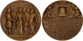 Germany - Weimar Republic Medal One Thousand Years Rhineland 1925 
Kienast-324; Cast bronze; 40 mm; By Karl Goetz; Vs: Germania between knight left a...