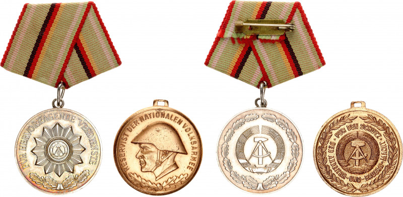 Germany - DDR Lot of 2 Medals 1967 
Nimmergut 1430; Brass